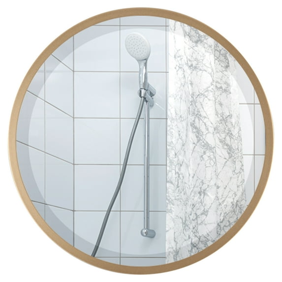 OVALCREST - London Framed Circle Mirror - Gold Spray 19 1/8" x 19 1/8"