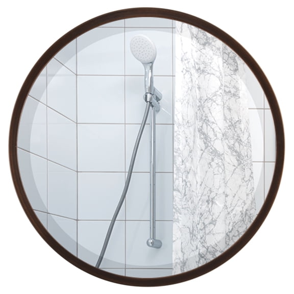 OVALCREST - London Framed Circle Mirror - Rubbed Bronze 25 1/8" x 25 1/8"