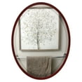 thumbnail image 1 of OVALCREST - London Framed Oval Mirror - Black Cherry 21 1/8" x 25 1/8", 1 of 7