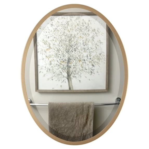 OVALCREST - London Framed Oval Mirror - Gold Spray 25 1/8" x 37 1/8"