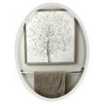 thumbnail image 1 of OVALCREST - London Framed Oval Mirror - Linen White 17 1/8" x 21 1/8", 1 of 7