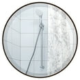 thumbnail image 1 of OVALCREST - Singapore Framed Floating Round Mirror - Rubbed Black - 14 5/8" x 14 5/8", 1 of 8
