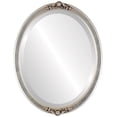 thumbnail image 1 of OVALCREST by The OVALCREST Mirror Store Athena Framed Oval Mirror in Silver Leaf with Brown Antique 13x17, 1 of 4