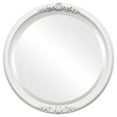 thumbnail image 1 of OVALCREST by The OVALCREST Mirror Store Contessa Framed Round Mirror in Linen White 19x19, 1 of 4