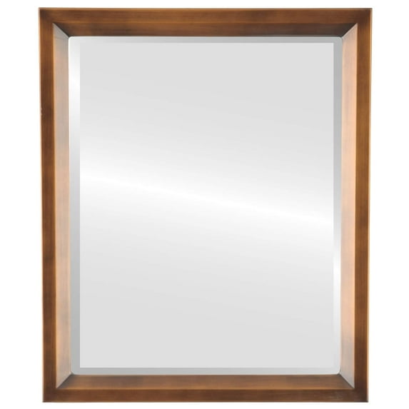 OVALCREST by The OVALCREST Mirror Store Huntington Framed Rectangle Mirror in Sunset Gold 20X26