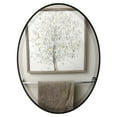 thumbnail image 1 of OVALCREST by The OVALCREST Mirror Store Livingston Framed Oval Mirror - Matte Black 24 5/8"x30 5/8", 1 of 5
