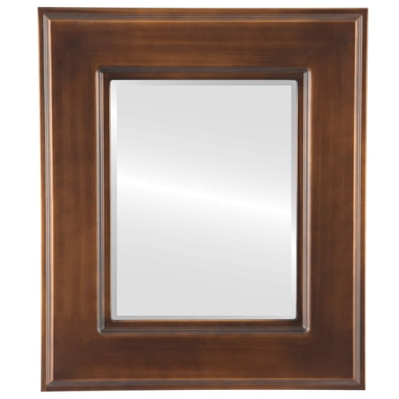 OVALCREST by The OVALCREST Mirror Store Marquis Framed Rectangle Mirror in Sunset Gold 23x27