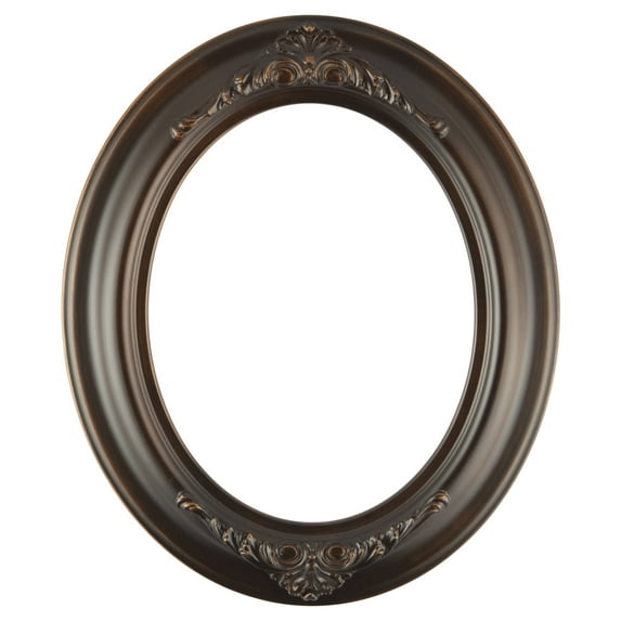 OVALCREST by The OVALCREST Mirror Store Winchester Framed Oval Mirror in Rubbed Bronze - Antique Bronze 25x29