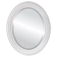 thumbnail image 1 of OVALCREST by The OVALCREST Mirror Store Wright Linen White Framed Oval Mirror 23x27, 1 of 4