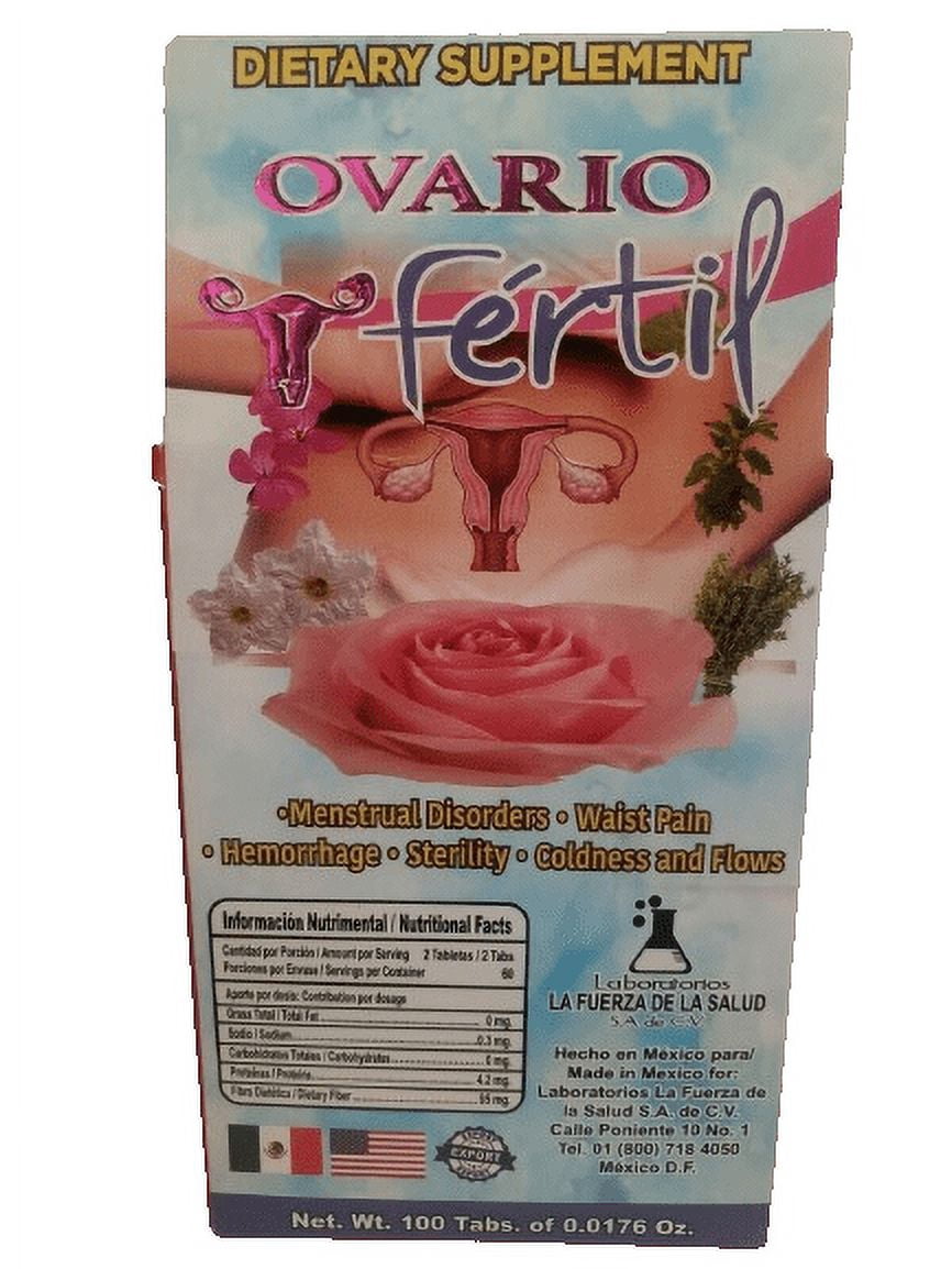 OVARIO FER-TIL 100 TABLETS Menstrual Cramps