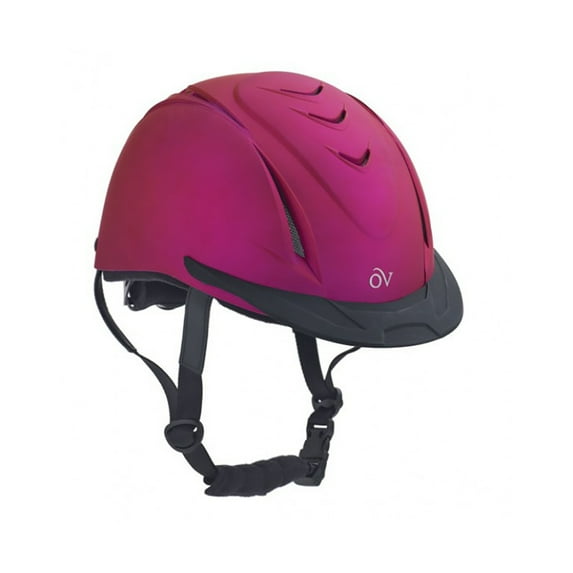 OVATION Adult Unisex Metallic Schooler Riding Helmet, Color: Fuchsia, Size: M/L (469765FUSH-M/LG)
