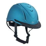 OVATION Adult Unisex Metallic Schooler Riding Helmet, Color: Teal, Size: S/M (469765TEAL-S/MD)