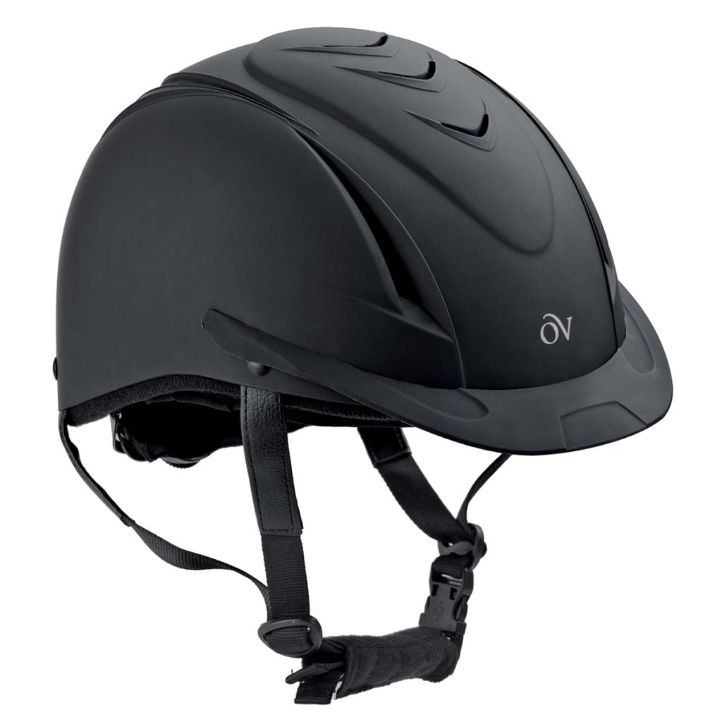 OVATION Deluxe Schooler Helmet, Color: Black/Black Vents, Size: S/M