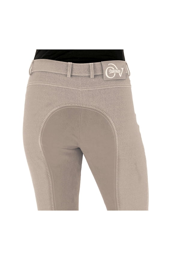 32 Regular Ovation Euro Melange Full Seat Breech Ladies Antimicrobial Beige