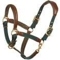 thumbnail image 1 of OVATION Luxor Cushion-Flex Horse Brown/Green Horse Halter (470809BRNGRHRSE), 1 of 2