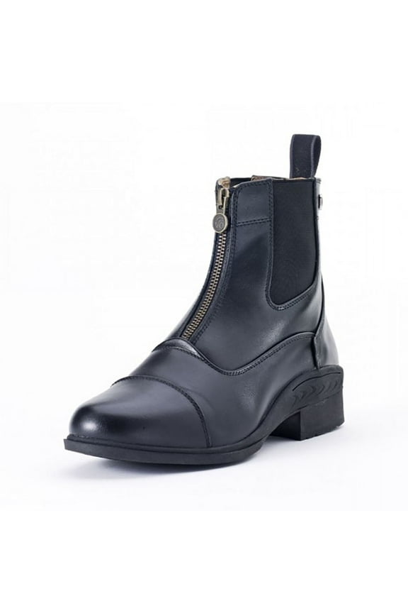 Adult Female Quantum Zip Paddock Boots, Color: Black, Size: 7 (470802BLK-07)