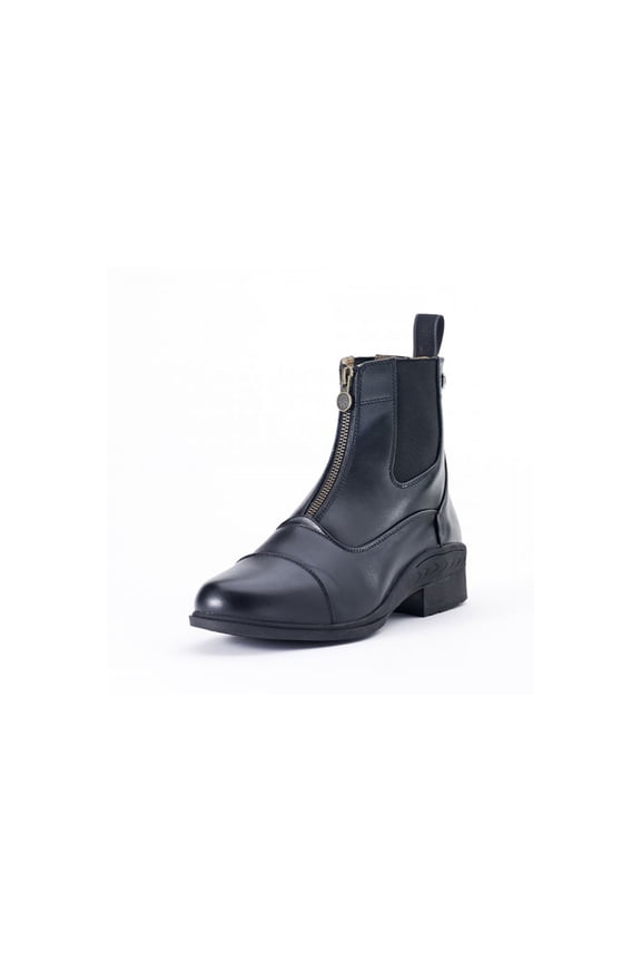Adult Female Quantum Zip Paddock Boots, Color: Black, Size: 7.5 (470802BLK-075)