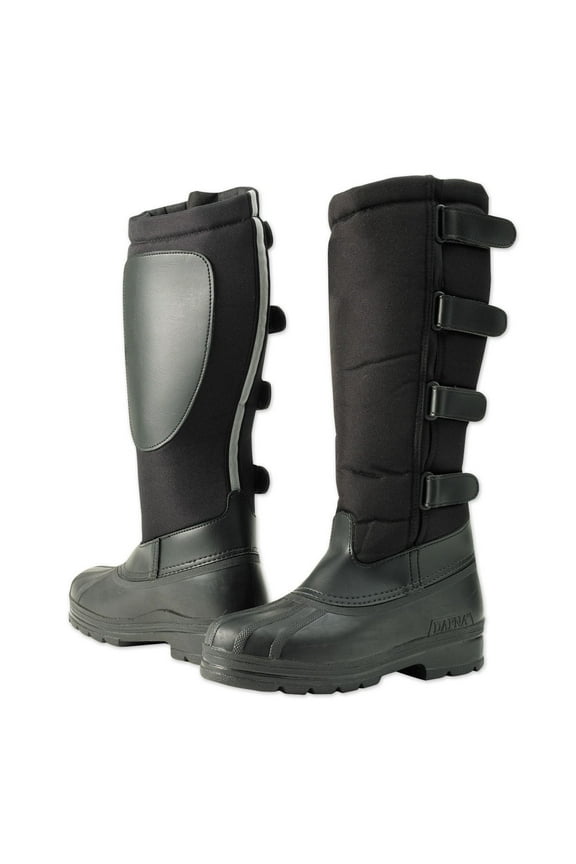 Unisex Blizzard Winter Riding Boots, Color: Black, Size: 36 EU / 4.5 US Kids