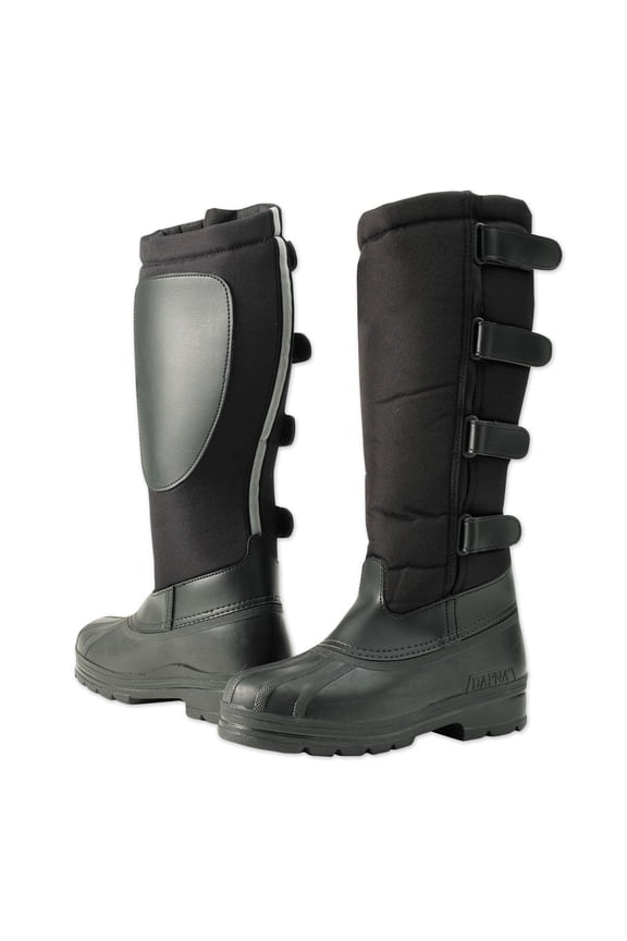 Unisex Blizzard Winter Riding Boots, Color: Black, Size: 39 EU / 8 US Women's / 6 US Men's