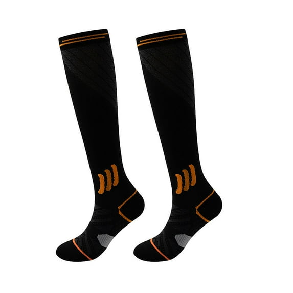 OVBMPZD Black Socks for Women Athletic Compression Knee-High Nylon Socks Funny Socks for Women