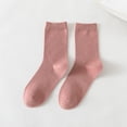 thumbnail image 1 of OVBMPZD Casual Socks for Girls Crew Winter Pink Soft Workout Fall Socks Cute Socks for Women, 1 of 3