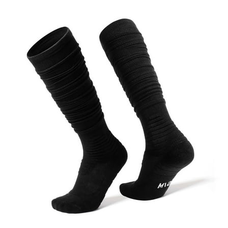 OVBMPZD Compression Girl Socks Black Knee High Cotton Soccer Scrunched Athletic Socks Socks for Swollen Ankles