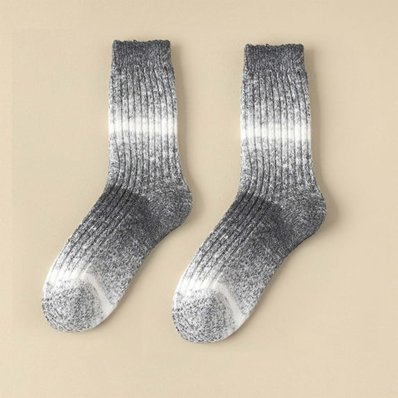 OVBMPZD Cotton Womens Socks Size 9-11 Gray Thermal Fuzzy Fall Winter Crew Socks Thin Socks Women