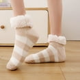 thumbnail image 1 of OVBMPZD Fuzzy Socks for Women Yellow Thermal Fluffy Breathable Fall Socks Anti-Blister Socks, 1 of 5