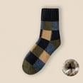 thumbnail image 1 of OVBMPZD Socks Women Fuzzy Fall Wool Navy Cycling Plaid Winter Crew Socks Socks for Swollen Ankles, 1 of 3