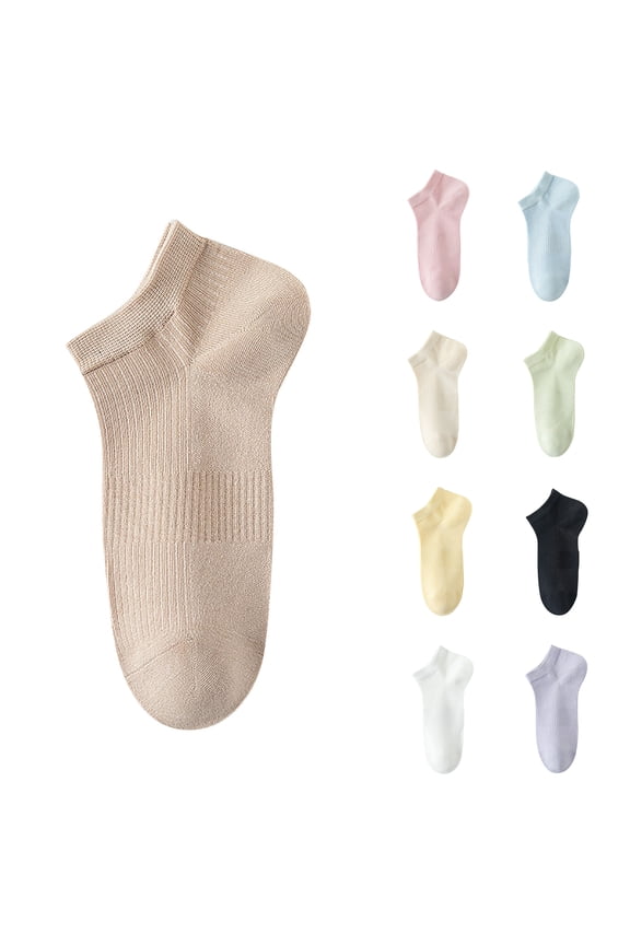 Women Socks Size 9-11 Low-Cut Khaki Cotton Soft Fall Durable Socks Fun Socks for Women