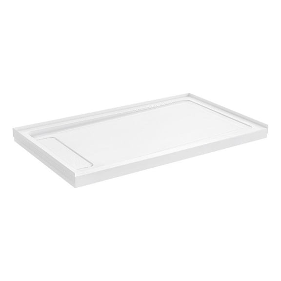 OVE 60 in. W x 36 in. D Reversible Shower Base with Hidden Side Drain