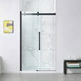 thumbnail image 1 of OVE Decors Bel Soft-Close Matte Black 2-Piece 48" Base/Door Rectangular Alcove Shower Kit, 1 of 22