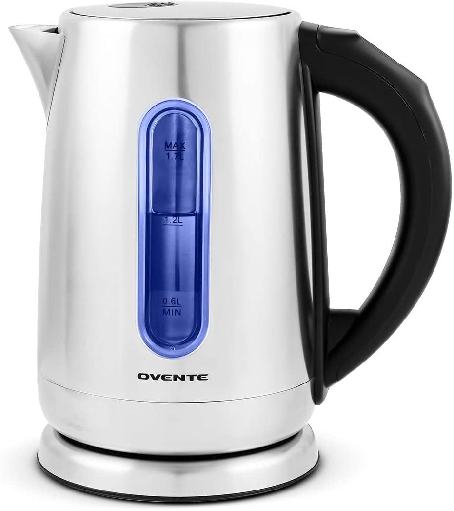 Ovente Electric Stainless Steel Insulated Hot Water Boiler and Warmer 3.2  Liter, 700 Watt Water Dispenser Automatic Keep Warm Setting & Boil Dry  Protection, Perfect for Tea or Coffee, Silver WA32S 