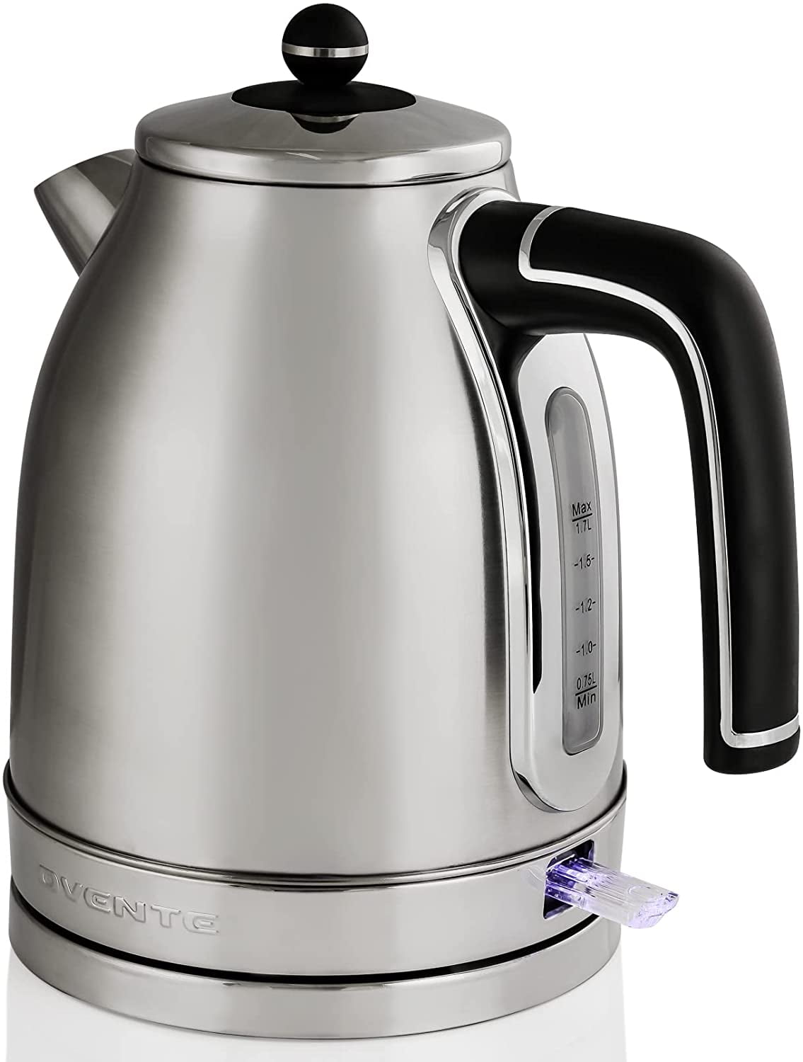 Rae Dunn Electric Water Kettle - Stainless Steel Coffee Maker, 1.7 Liter  Tea Kettle, Electric Hot Water Kettle with Automatic Shut Off Boil-Dry