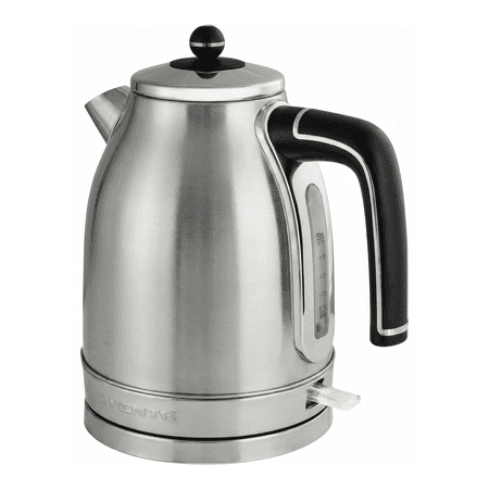 OVENTE 1.7L Electric Kettle, 1500W Fast Boiling Water Heater for Coffee or Tea with Stainless Steel BPA-Free and Cordless Body, Auto Shut-Off, Boil-Dry Protection and Removable Filter, Silver KS777S
