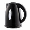 thumbnail image 1 of OVENTE 1.7L Electric Kettle with 1100W Fast Boiling Water, Black KP72B, Best for Coffee or Tea, BPA-Free, Water Level Gauge, Auto Shut-Off, Indicator Light, Boil-Dry Protection & Removable Filter, 1 of 8