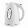 thumbnail image 1 of OVENTE 1.7L Electric Kettle with 1100W Fast Boiling Water, White KP72W | Best For Coffee or Tea, BPA-Free, Water Level Gauge, Auto Shut-Off, Indicator Light, Boil-Dry Protection & Removable Filter, 1 of 8