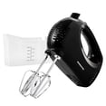 thumbnail image 1 of OVENTE 1.8 lb Portable 5 Speed Mixing Electric Hand Mixer, Perfect for Baking, New- Black HM151B, 1 of 9
