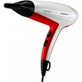 thumbnail image 1 of OVENTE 1875 Watt Lightweight Hair Dryer, Ionic & Tourmaline Technology, White & Red X2210W, 1 of 7