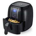thumbnail image 1 of OVENTE Compact Air Fryer, 3.2 Quart Electric Hot Cooker with 1400W Power, Digital LED Touch Screen, Auto Shutoff, Dishwasher Safe Non-Stick Basket, Perfect for Healthy & Oilless Food, Black FAD61302B, 1 of 10