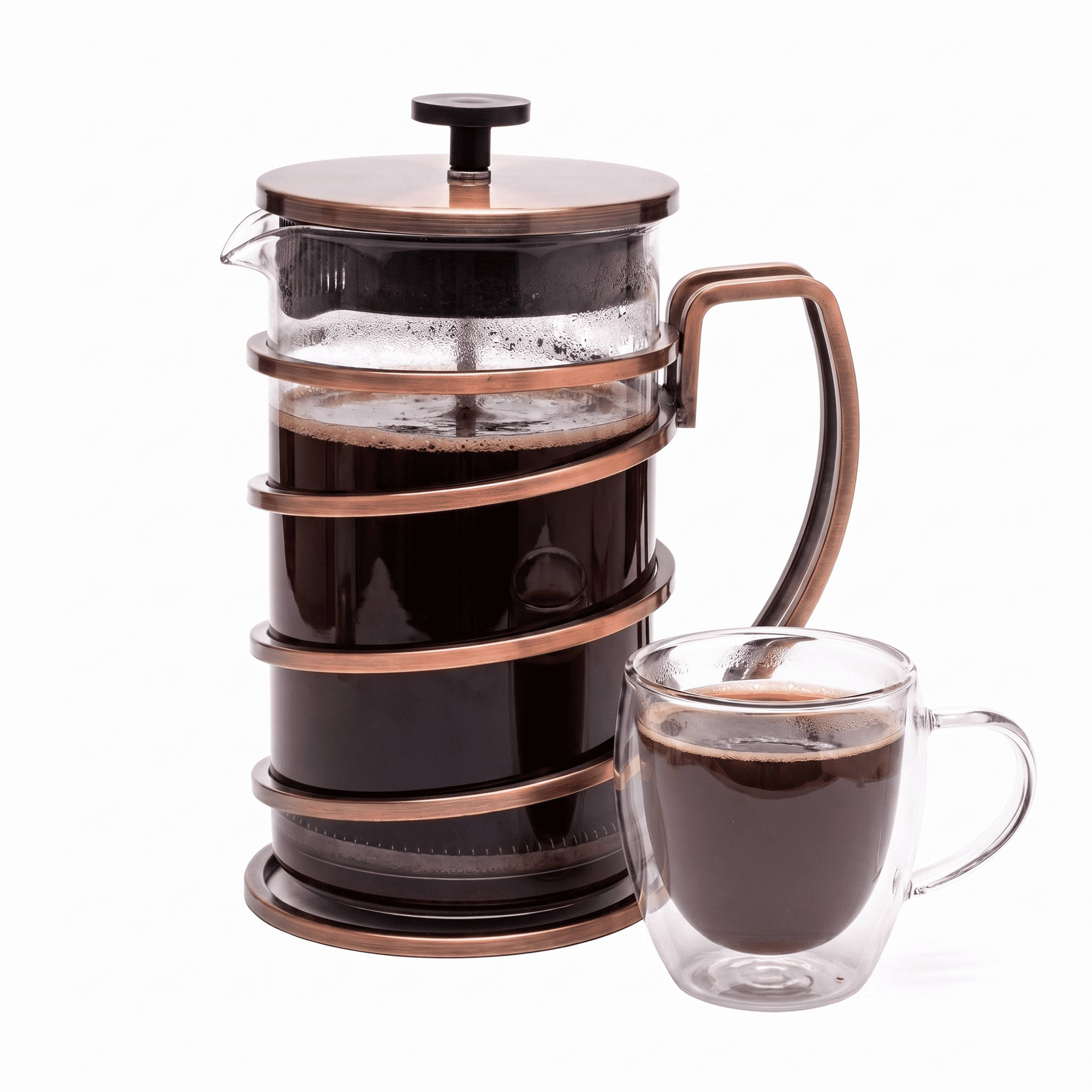 OVENTE 34 Ounce French Press Coffee & Tea Maker, Borosilicate Heat
