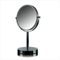 thumbnail image 1 of OVENTE 6" Round Desk Makeup Mirror with Stand, 1X & 7X Magnifier, Spinning Double Sided, Polished Chrome MNLT60CH1X7X, 1 of 9