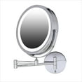 thumbnail image 1 of OVENTE 7" Lighted Makeup Mirror, 1X & 10X Magnifier, Double Sided LED, Polished Chrome MFW70CH1X10X, 1 of 10