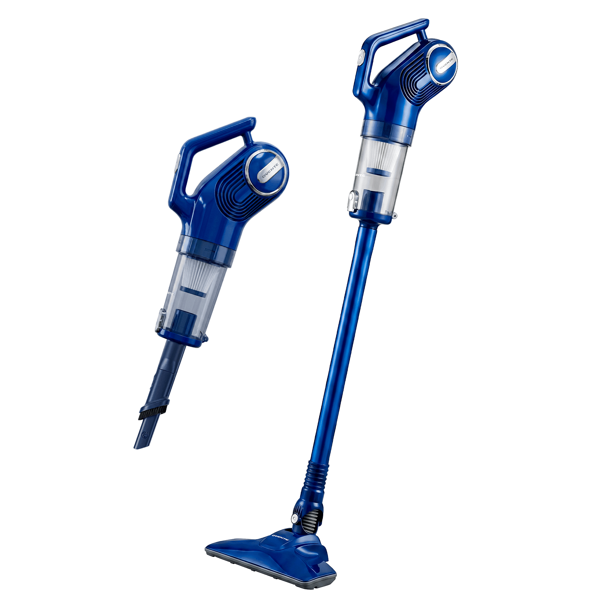 OVENTE 2-in-1 Corded Stick Bagless Vacuum Cleaner, 450W, Blue STV345BLS | With 14Kpa Powerful Suction, Lightweight and Washable Filter for Home, Car, Pet Hair, Carpet and Hard Floor
