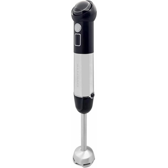 OVENTE Cordless Immersion Hand Blender, 300W Rechargeable Handheld Portable Stick Mixer with Speed Pulse Activating Sensor and Stainless Steel Blades for Smoothies, Shakes or Baby Food, Black HR995B