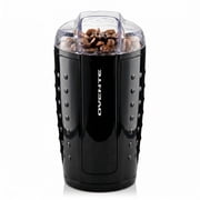 OVENTE Electric Coffee Grinder with One Touch Push-Button, Black CG225B | 2.5oz Capacity, 150W Motor, Stainless Steel Blades for Uniform Grinding of Beans, Spices, Herb, Nuts & More, Safety Lock Lid