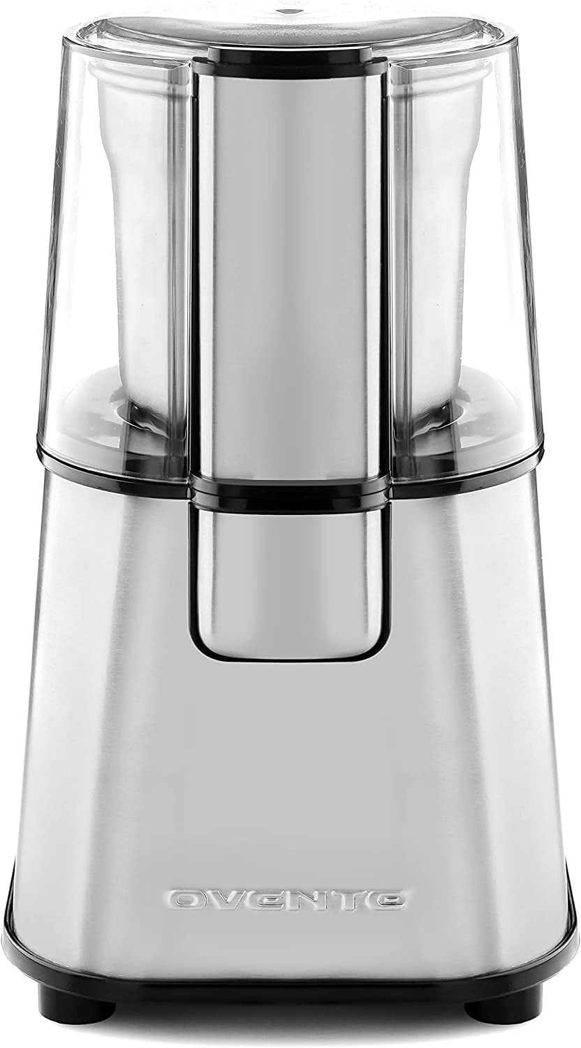 Electric Coffee Bean Grinder with Clear Lid/Non-Slip Base 304