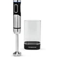 thumbnail image 1 of OVENTE Electric Cordless Immersion Hand Blender, 8-Mixing Speed, Rechargeable, New- Black HR981B, 1 of 9