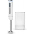 thumbnail image 1 of OVENTE Electric Cordless Immersion Hand Blender 8-Mixing Speed, Stainless Steel Blades, White HR781W, 1 of 9