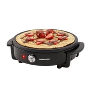 OVENTE 12-Inch Electric Crepe Maker & Griddle, Black CRM1122B | Nonstick Hot Plate with Adjustable Temperature, LED Indicator, Batter Spreader & Spatula